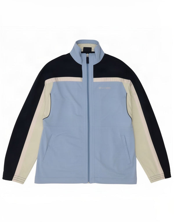 Champion Boys træningsdragt topjakke 13-14 år Blå Colourblock Polyester