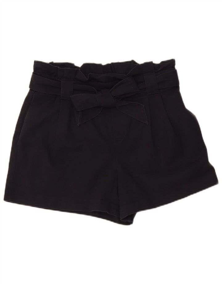 Zara kvinders højtaljede chinoshorts Medium W28 Marineblå