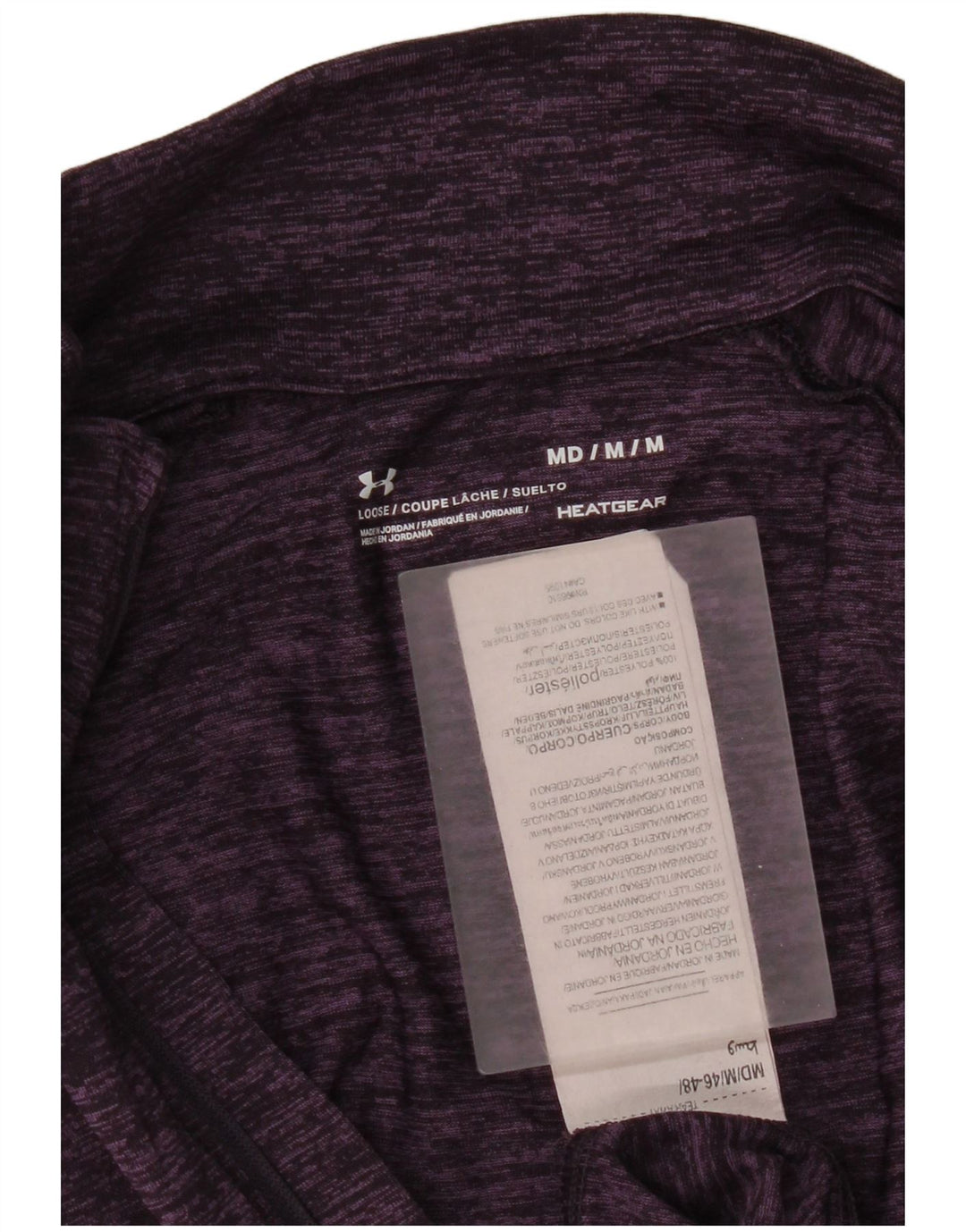 Under Armour Dame Heat Gear Pullover Træningsdragt Top UK 12 Medium Lilla
