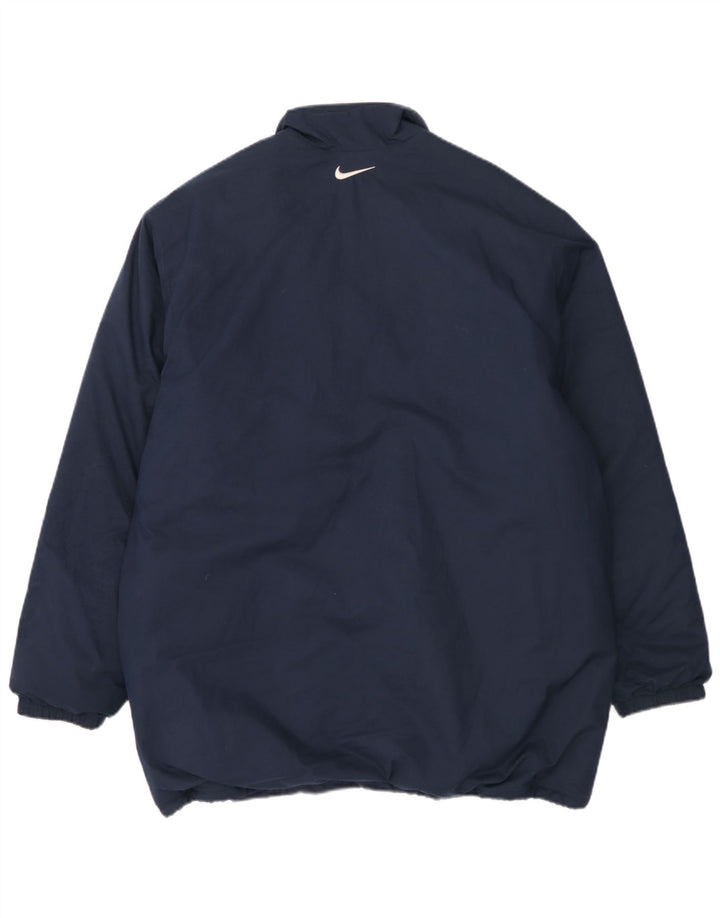 Nike Herre Windbreaker Jacket UK 45/47 XL Navy Blue Polyester