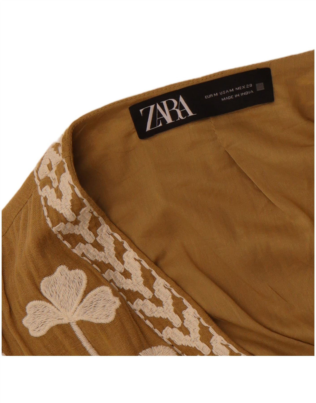 Zara Damevest UK 12 Medium Beige Floral