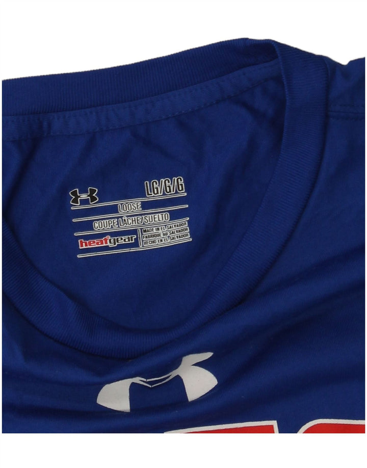 Under Armour Herre Bulldogs Grafisk Top Langærmet Stor Blå