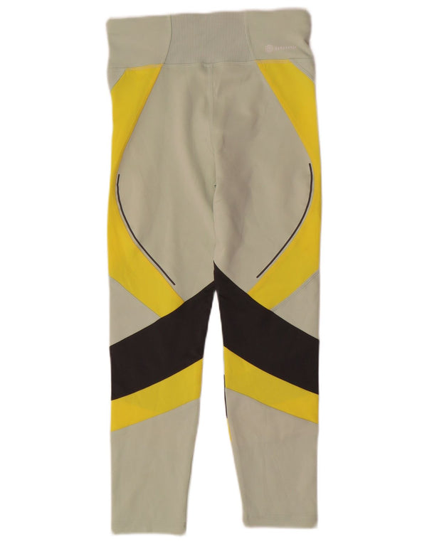 Adidas Girls Aeroready Leggings 11-12 år Grøn Colourblock Polyester