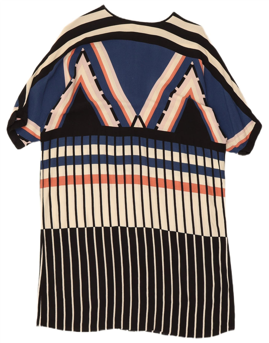 WAREHOUSE Womens Oversized Shift Dress UK 10 Small Multicolored Geometric