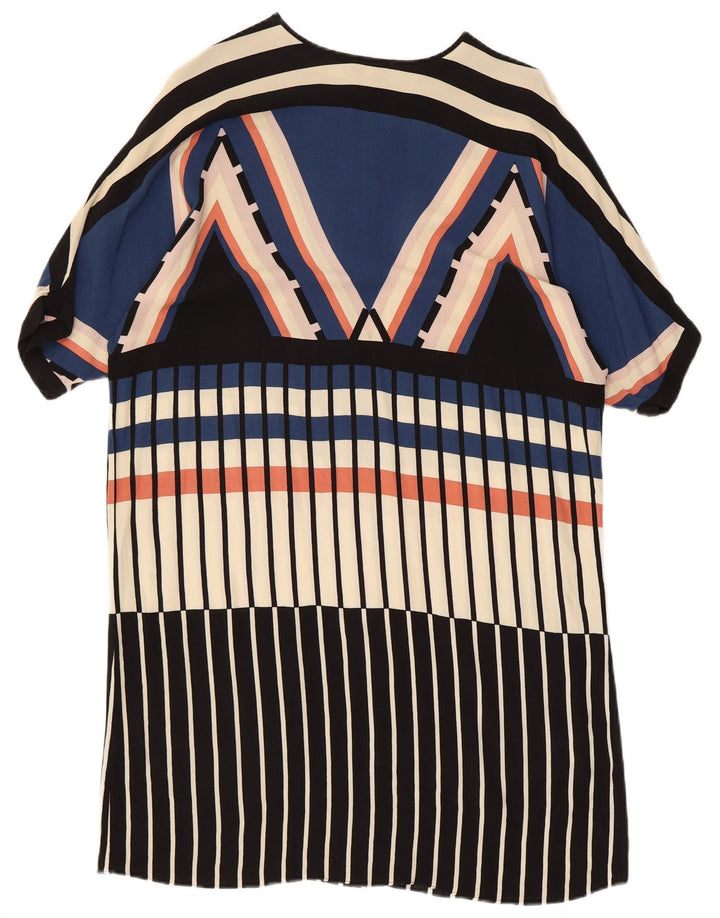 WAREHOUSE Womens Oversized Shift Dress UK 10 Small Multicolored Geometric