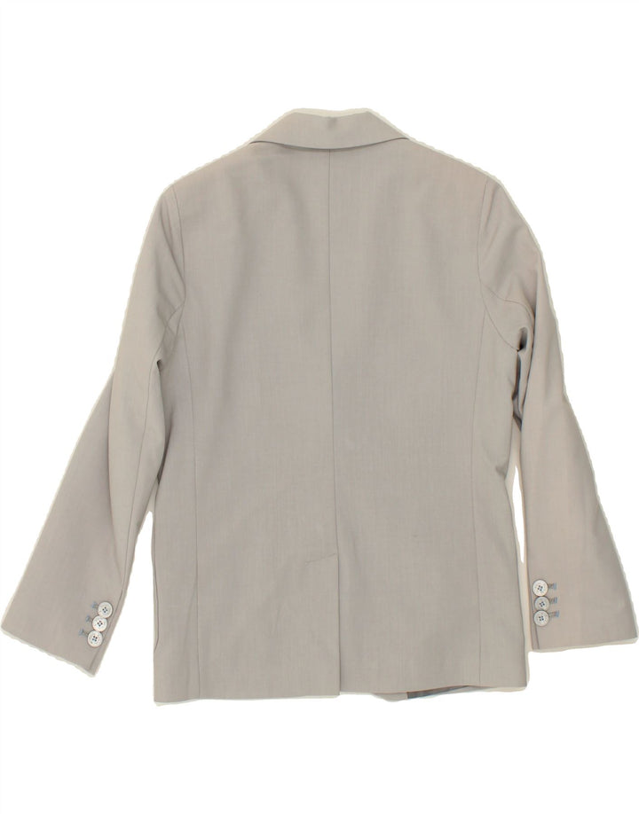 HARMONT & BLAINE Boys 2 Button Blazer Jacket 7-8 Years Grey Polyester Vintage Harmont & Blaine and Second-Hand Harmont & Blaine from Messina Hembry 