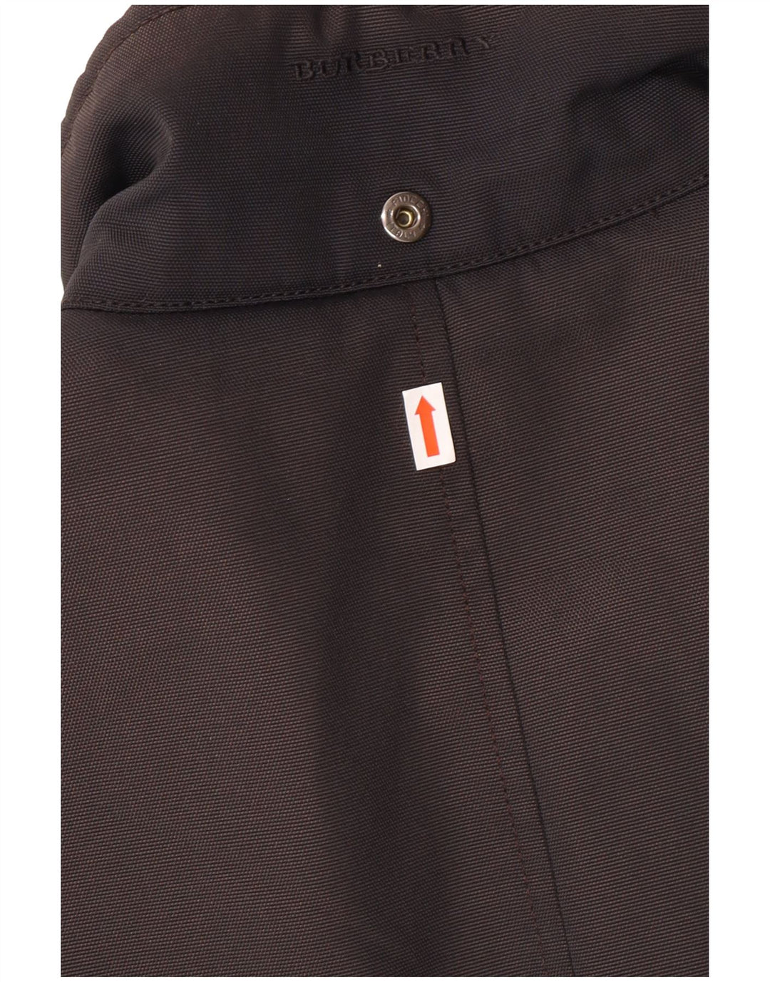 BURBERRY Overfrakke til mænd UK 40 Large Black Polyamid Classic