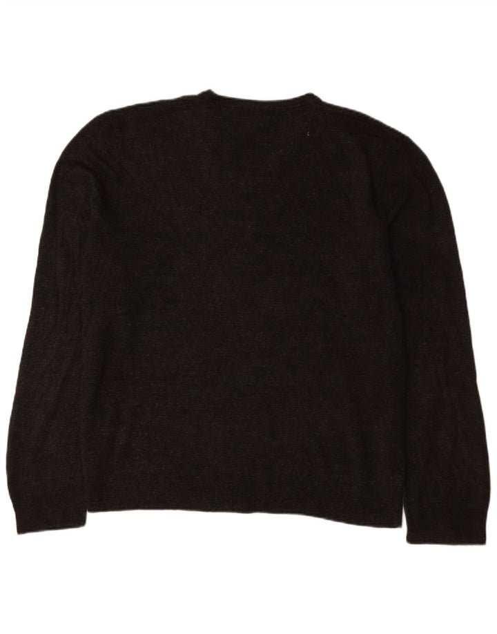 Marks & Spencer Herre Blue Harbor V-hals sweater XL Grå Akryl