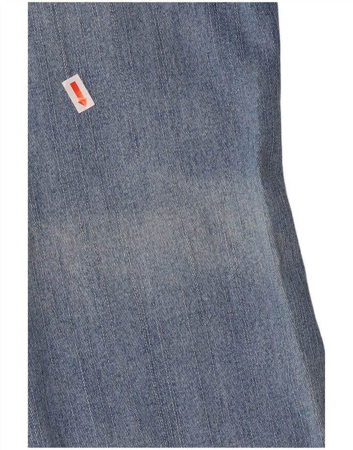 C&A Girls Grafisk Bootcut Jeans 13-14 år W25 L29 Blue Floral Retro