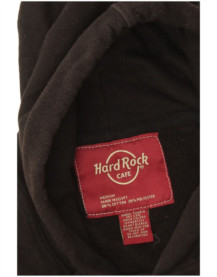 Hard Rock Cafe Herre Dublin Distressed Logo Hættetrøje Jumper Medium Sort