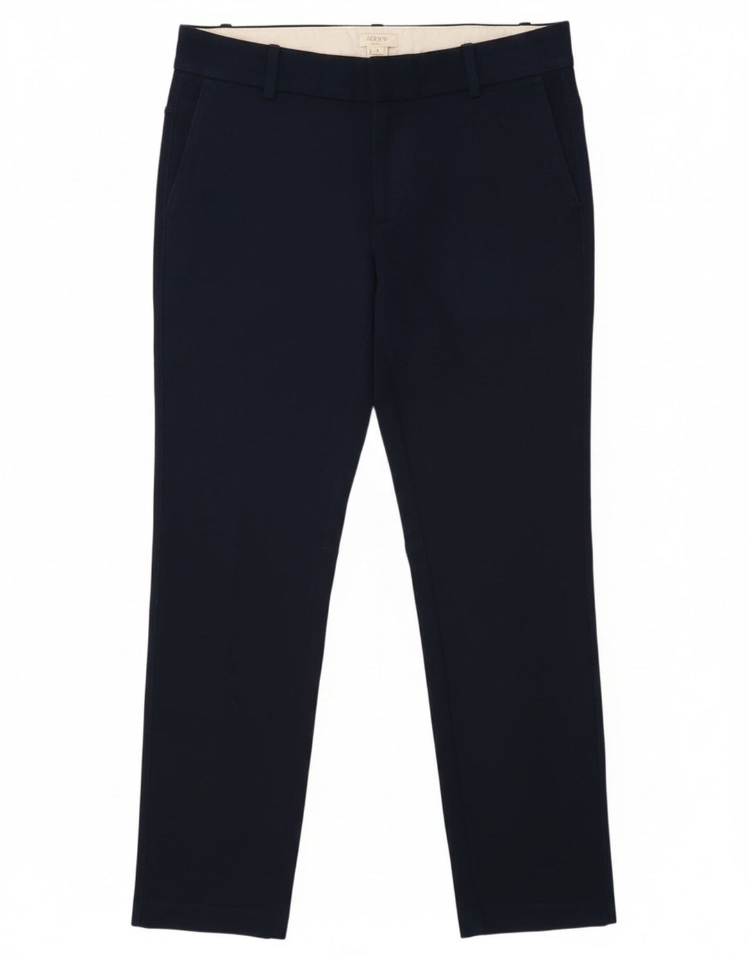 J. Crew Womens Cropped Trousers US 4 Small W30 L24 Marineblå Bomuld