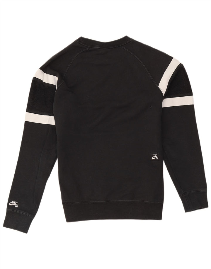 Nike Sweatshirt-trøje til mænd Small Black Colourblock Bomuld
