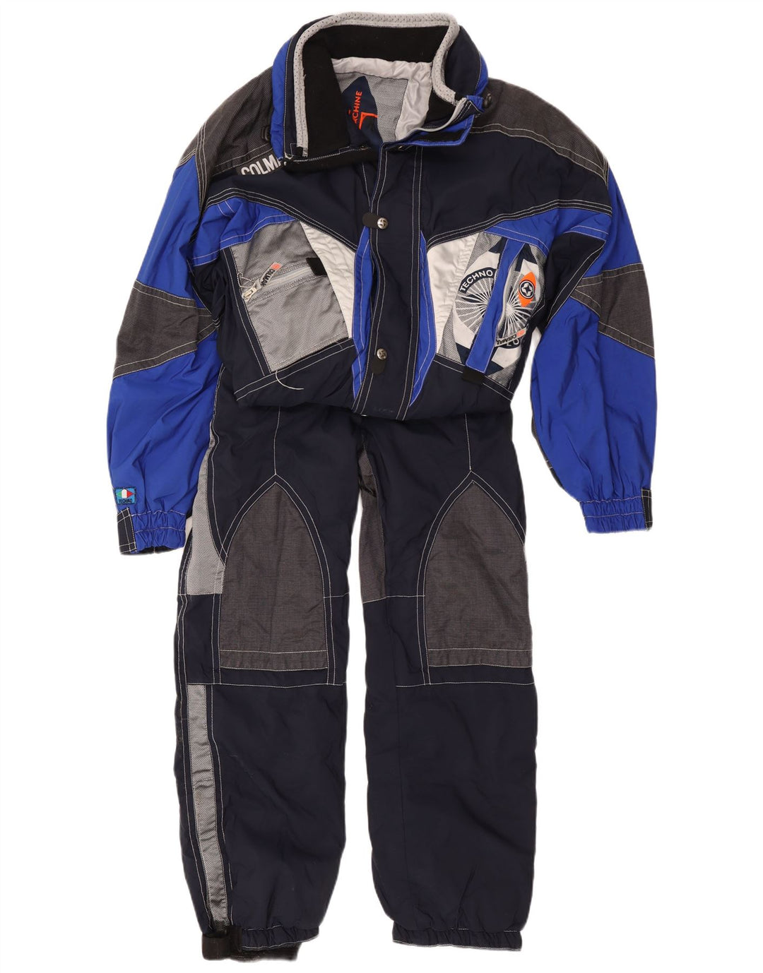 Colmar Herre Graphic Full Tracksuit IT 50 Medium Navy Blue Colourblock