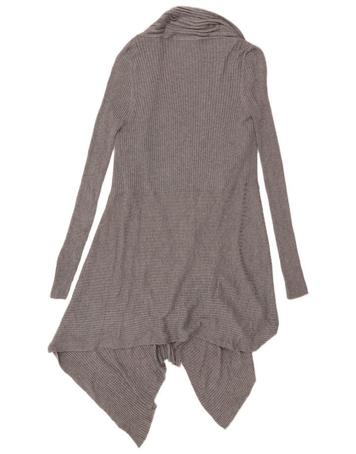 Marks & Spencer Dame Oversized Longline Cardigan Sweater UK 10 Small Grey