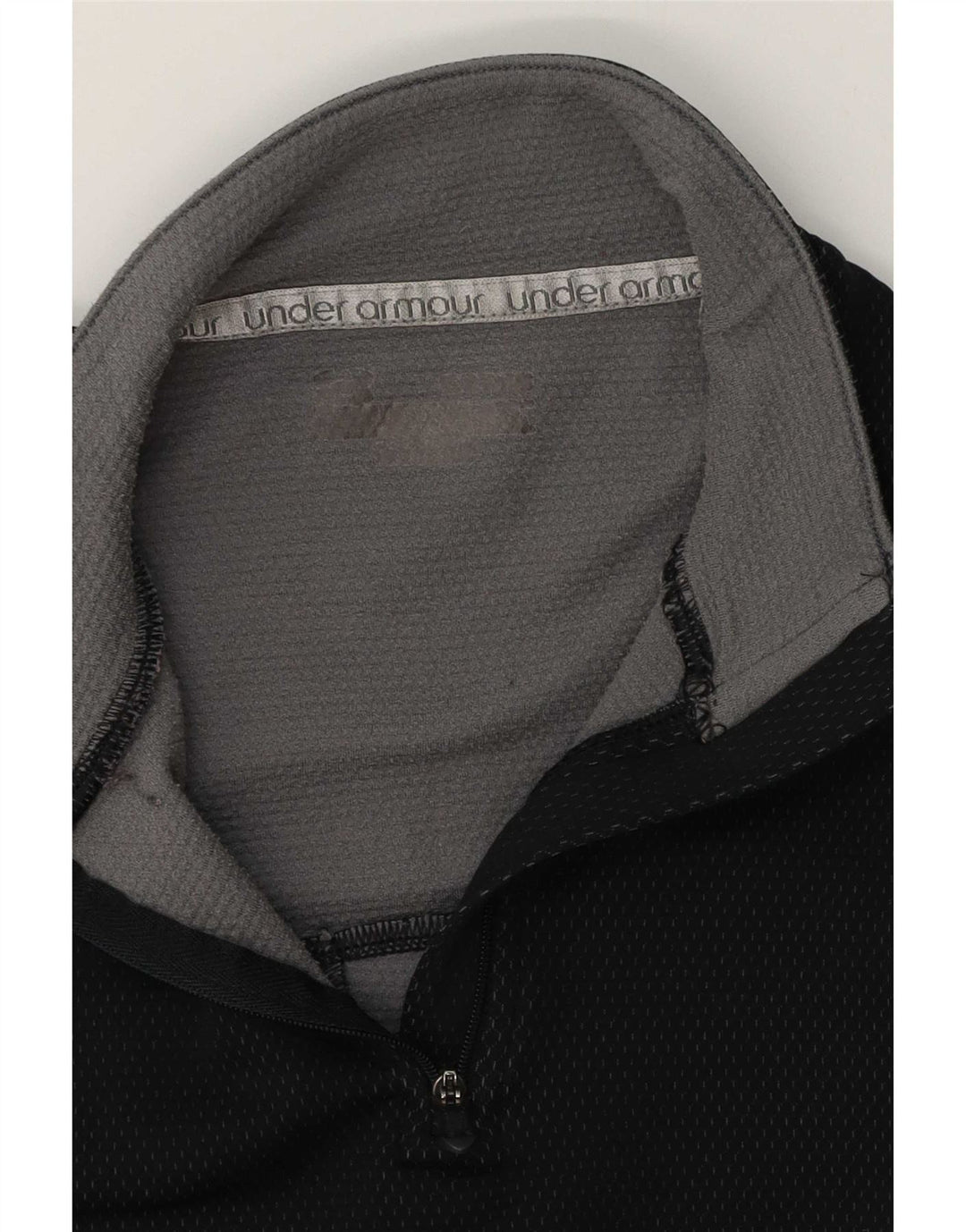 Under Armour Herre Zip Neck Pullover Træningsdragt Top Lille Sort