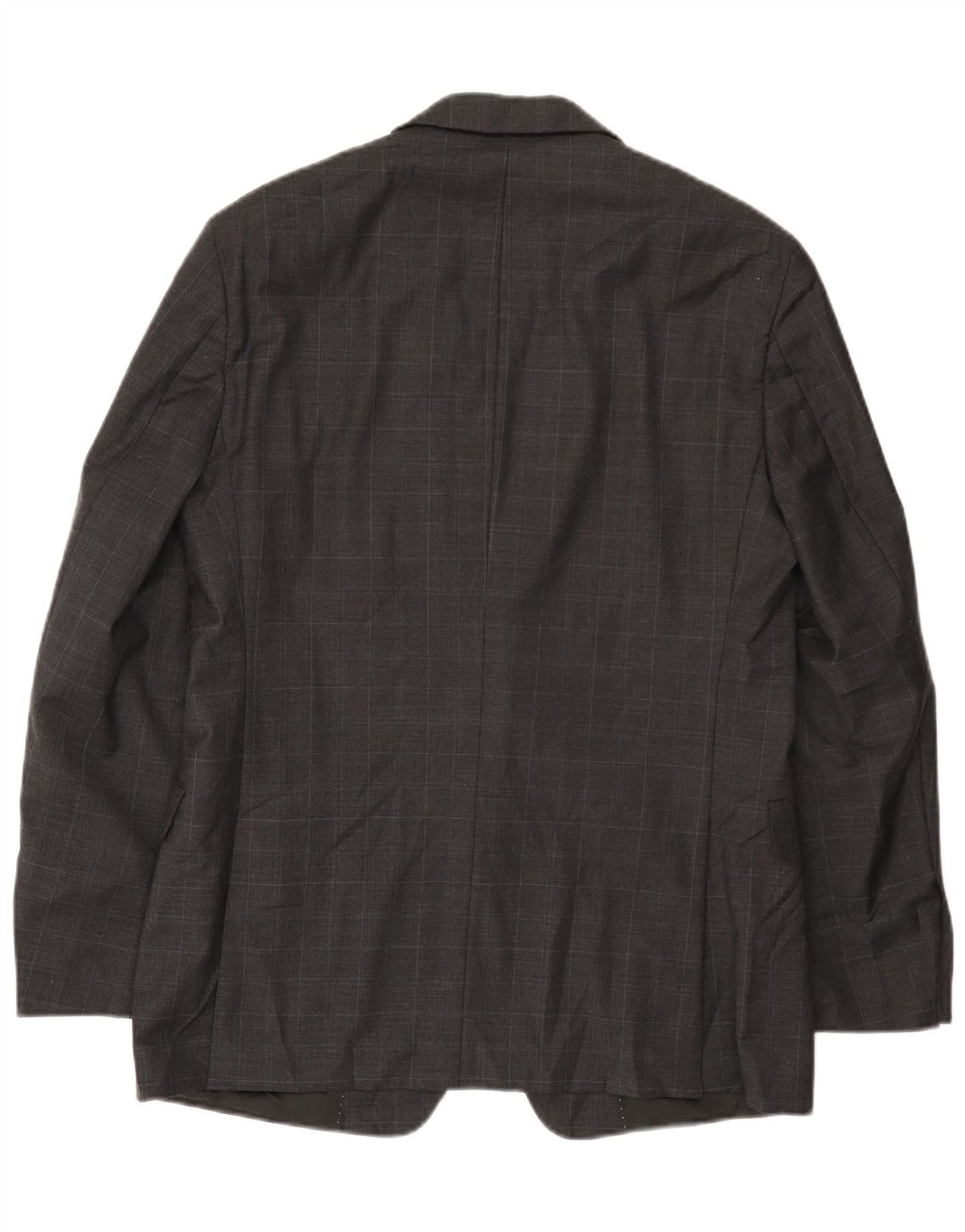 Tommy Hilfiger Herre 2-knaps blazerjakke UK 40 Stor grå ternet uld