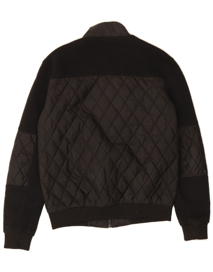PIERRE CARDIN Mens Quilted Jacket UK 36 Small Black Polyester Vintage Pierre Cardin and Second-Hand Pierre Cardin from Messina Hembry 