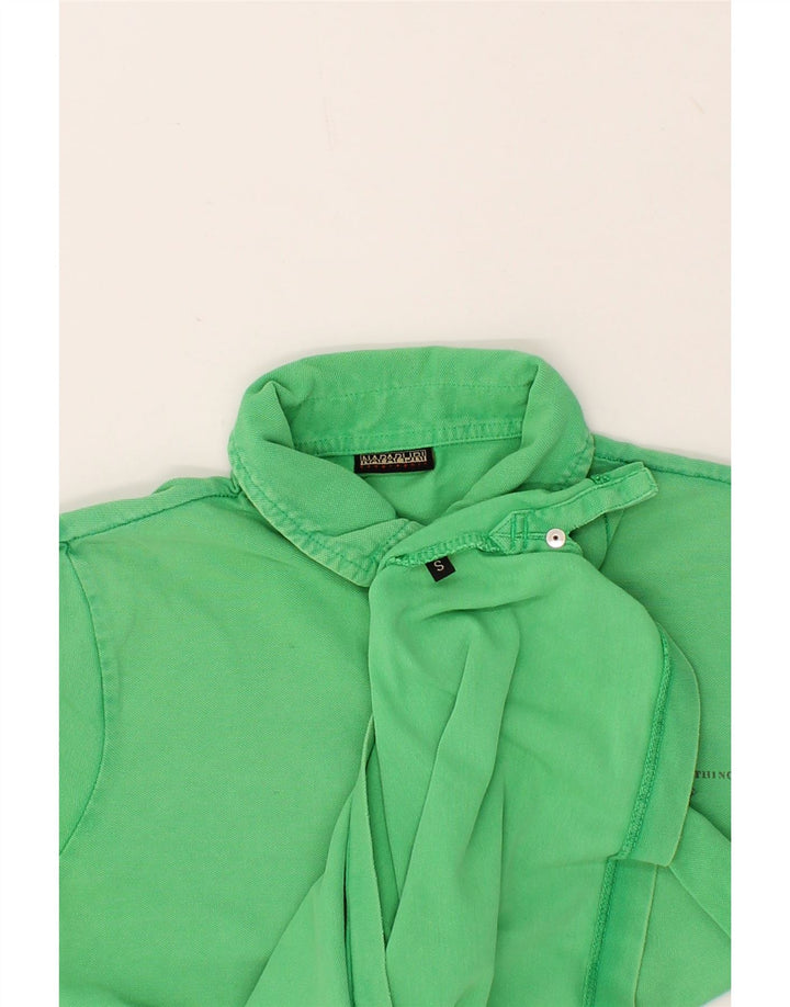 NAPAPIJRI Mens Polo Shirt Small Green Vintage Napapijri and Second-Hand Napapijri from Messina Hembry 