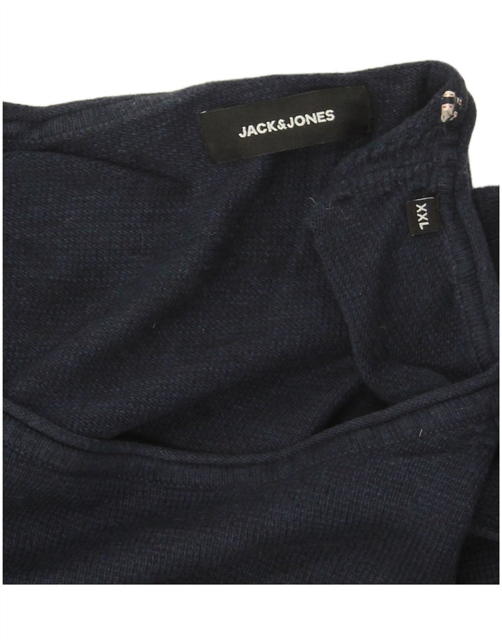 Jack & Jones Herre Top Langærmet 2XL Navy Blue