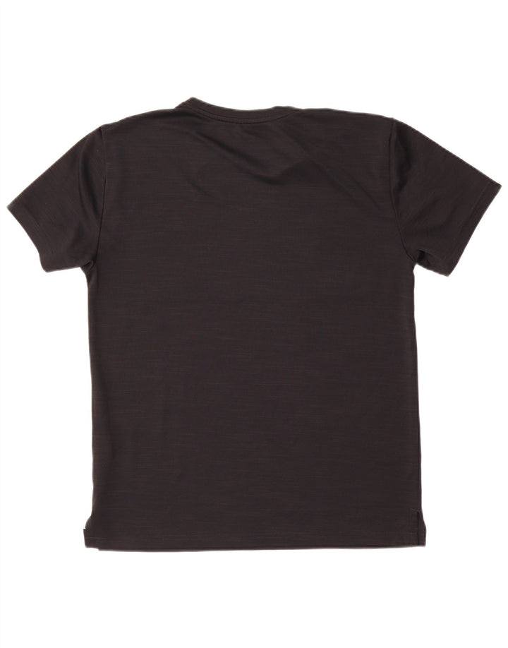 Nike Herre Dri Fit Standard Fit Grafisk T-shirt Top Lille sort polyester