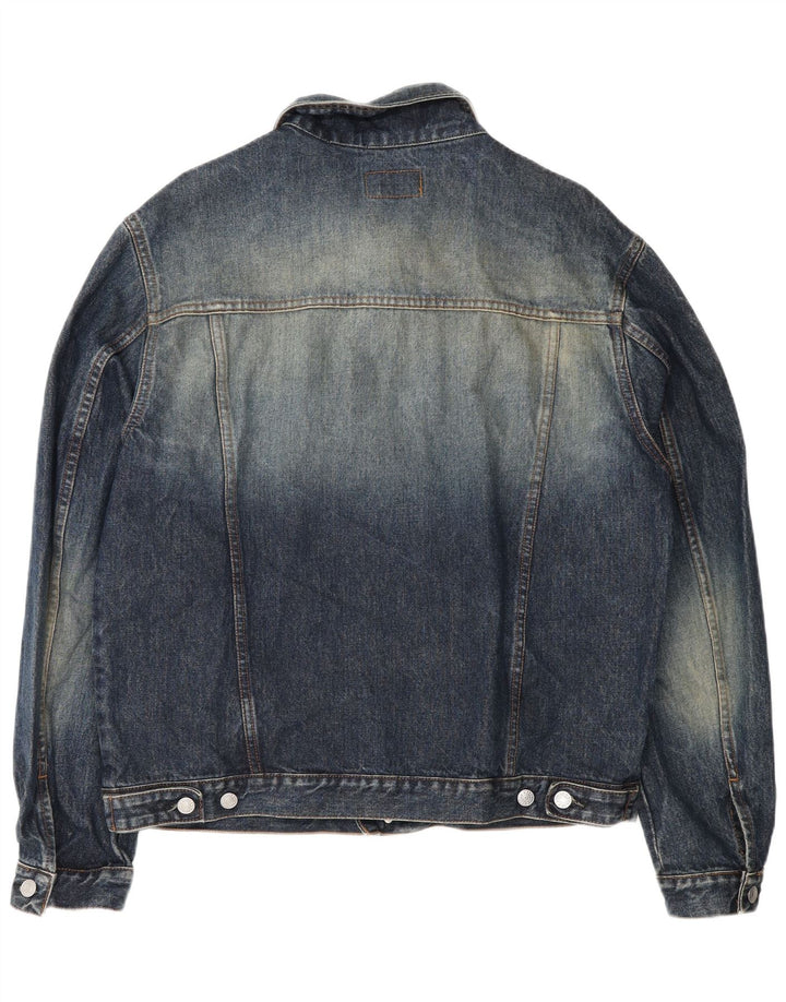 KEEGAN Denimjakke til mænd UK 42 XL Blå Bomuld