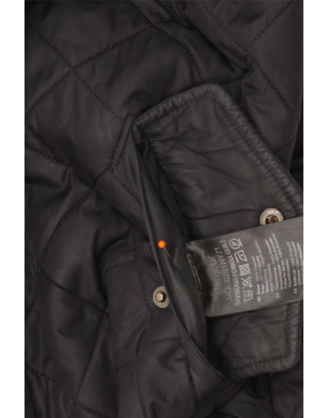 Barbour Herre quiltet jakke UK 36 Small Navy Blue Polyester