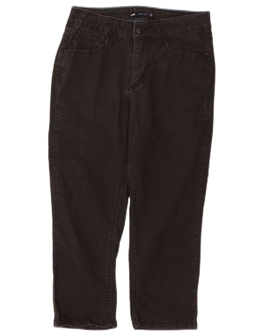 Lee Dame Easy Fit Capri Jeans US 8 Medium W28 L21 Sort Bomuld