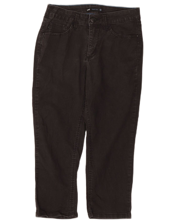 Lee Dame Easy Fit Capri Jeans US 8 Medium W28 L21 Sort Bomuld