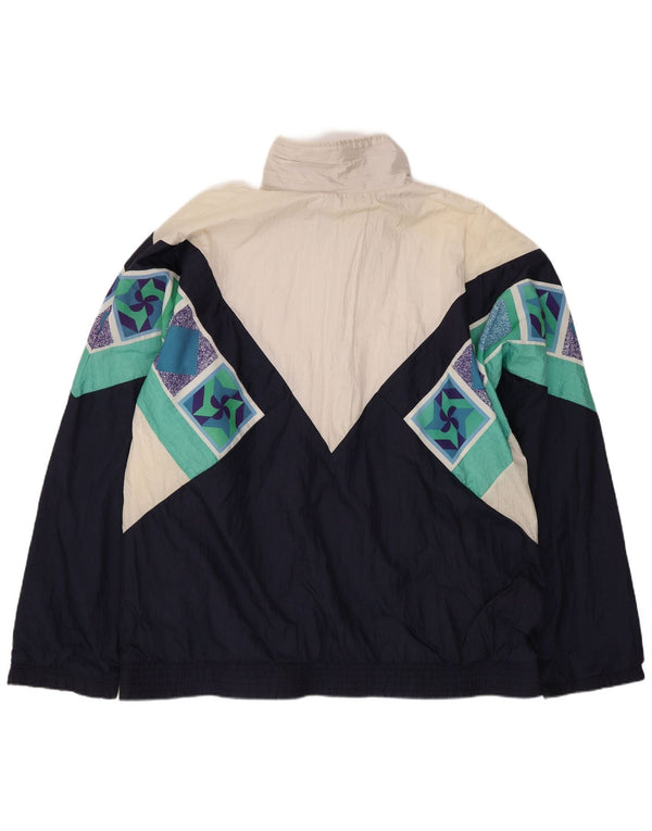 Sergio Tacchini Herre træningsdragt Topjakke IT 52 Stor Marineblå Geometrisk