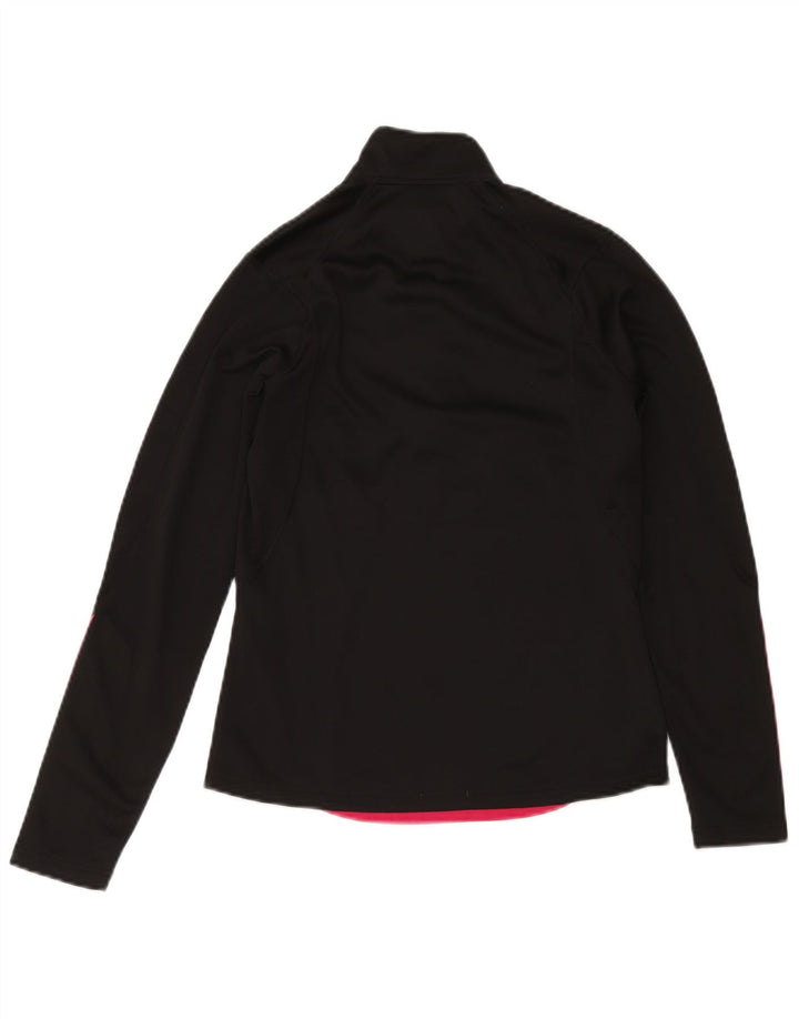 Adidas Dame Climacool Pullover med lynlås-hals Træningsdragt Top UK 10 Small Black