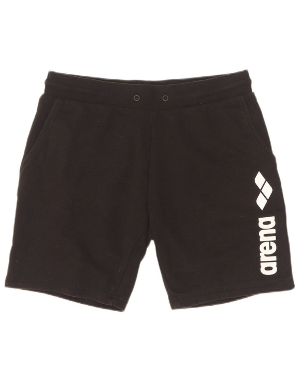 Arena Graphic Sports Shorts til kvinder Små sorte bomuld