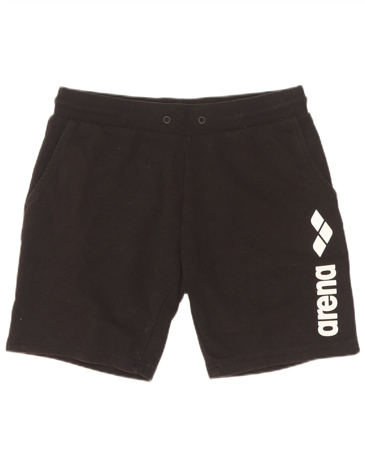 Arena Graphic Sports Shorts til kvinder Små sorte bomuld