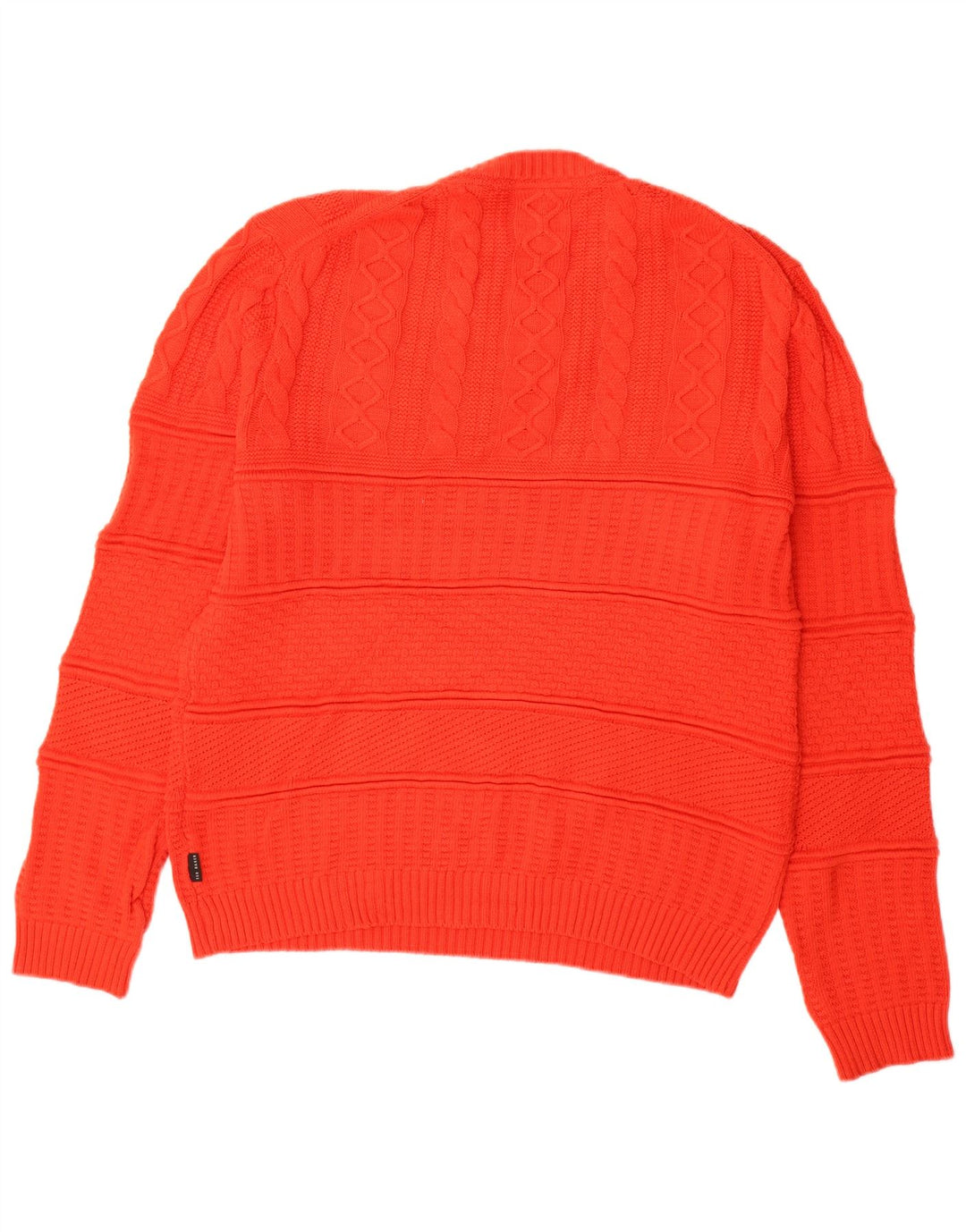 Ted Baker Herre sweater med rund hals str. 4 Stor rød bomuld