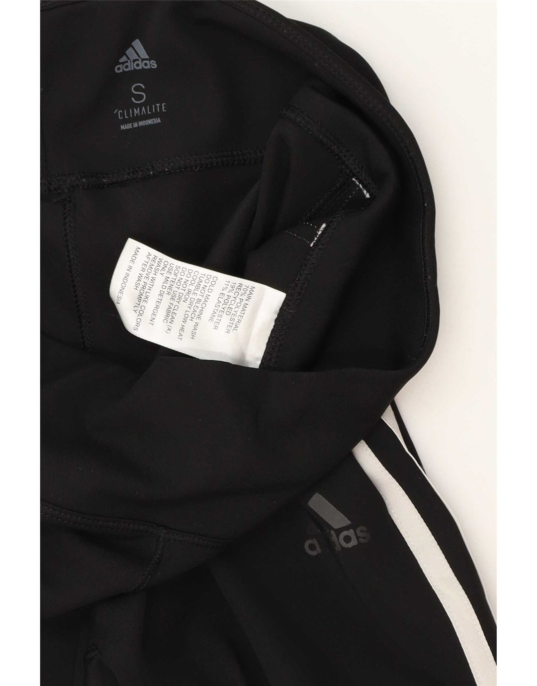 Adidas Womens Climalite Leggings UK 8 Small Black Polyester