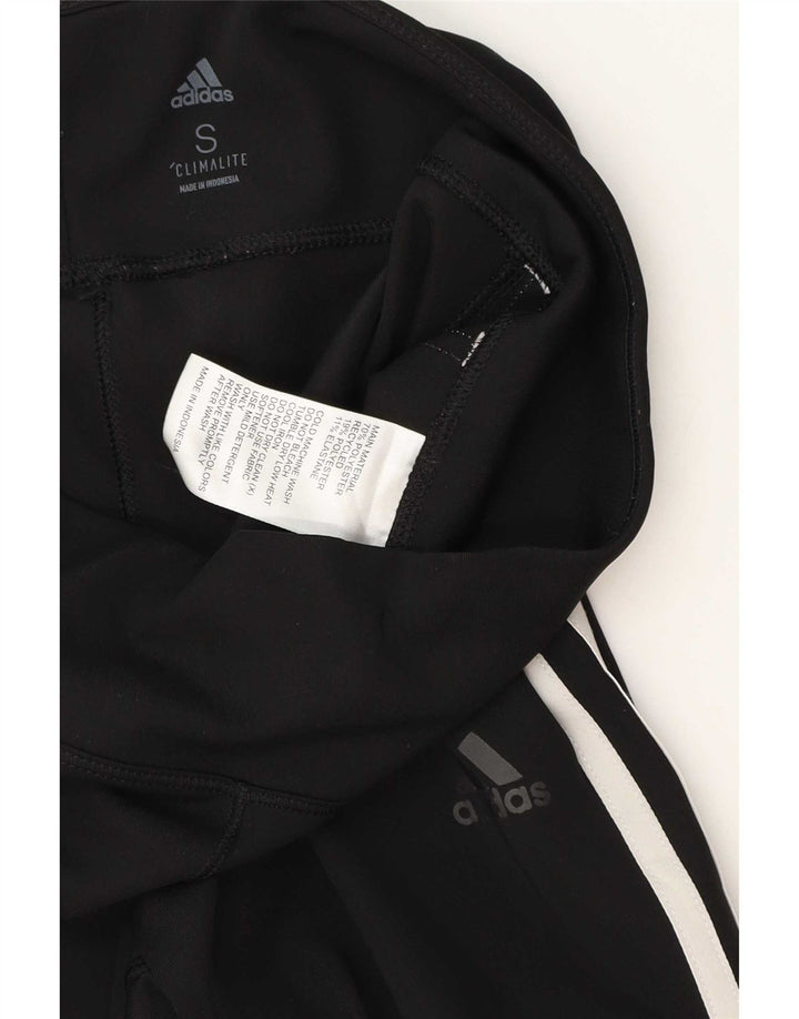 Adidas Womens Climalite Leggings UK 8 Small Black Polyester