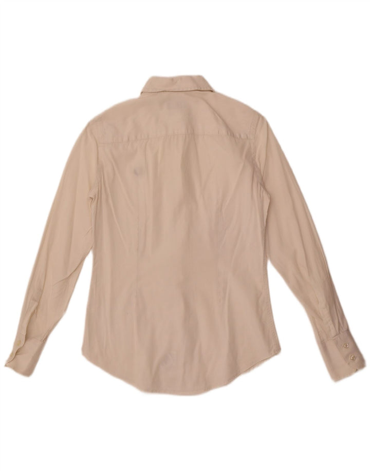 Fred Perry Dameskjorte UK 10 Lille hvid bomuld