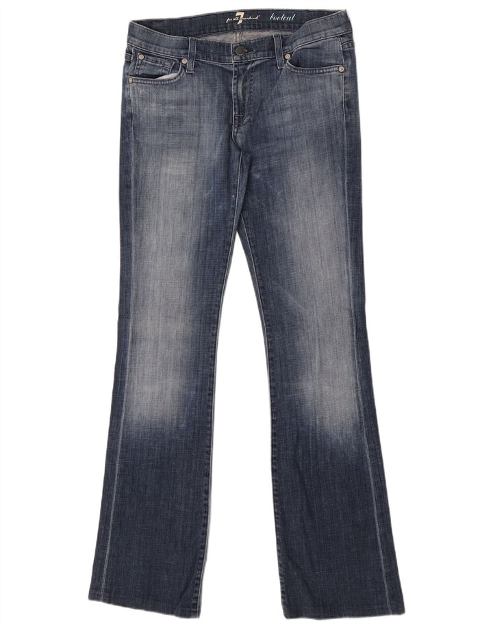 7 For All Mankind Dame Bootcut Jeans W28 L33 Blå Bomuld