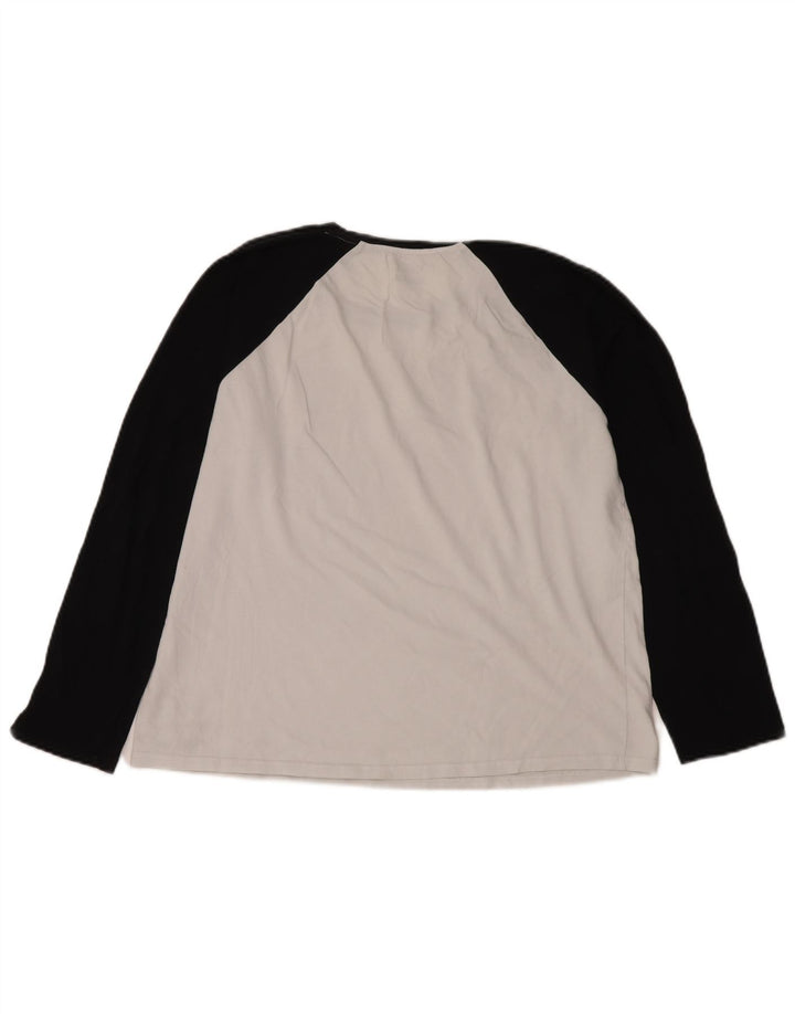 Vans Dame Grafisk Top Langærmet UK 18 XL Hvid Colourblock