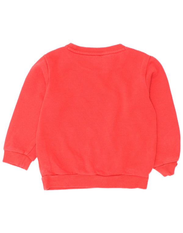 Adidas Boys Graphic Sweatshirt Jumper 2-3 år Rød Bomuld