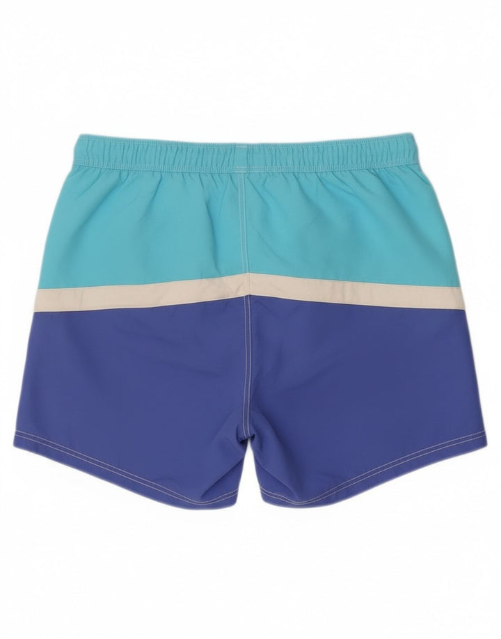 Benetton Herre grafiske badeshorts Large Blue Colourblock