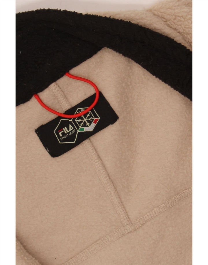 FILA Mens Fleece Jacket UK 42 XL Beige Polyester Vintage Fila and Second-Hand Fila from Messina Hembry 
