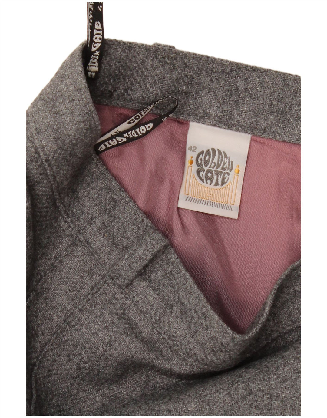 Golden Gate Dame A-Line Nederdel IT 42 Medium W30 Grå Polyamid