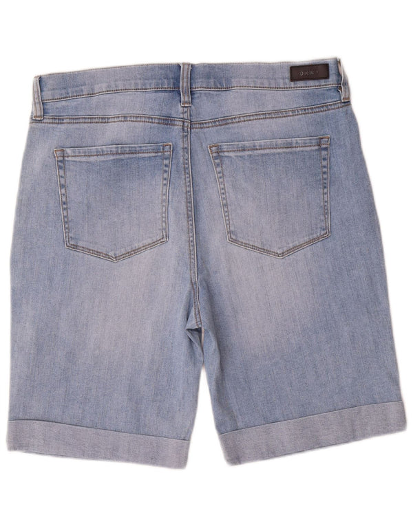 Dkny Dame Denim Shorts US 14 XL W32 Blå Bomuld