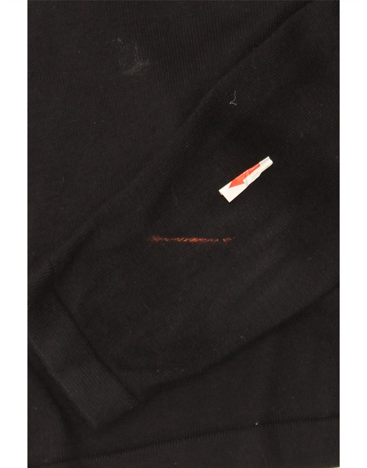 Marks & Spencer Womens Crop Cardigan Sweater UK 12 Medium Black Viscose