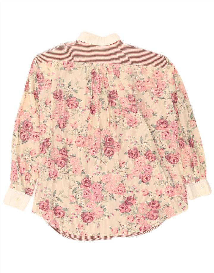 Sportmax Dame Oversized Skjorte UK 12 Medium Red Floral