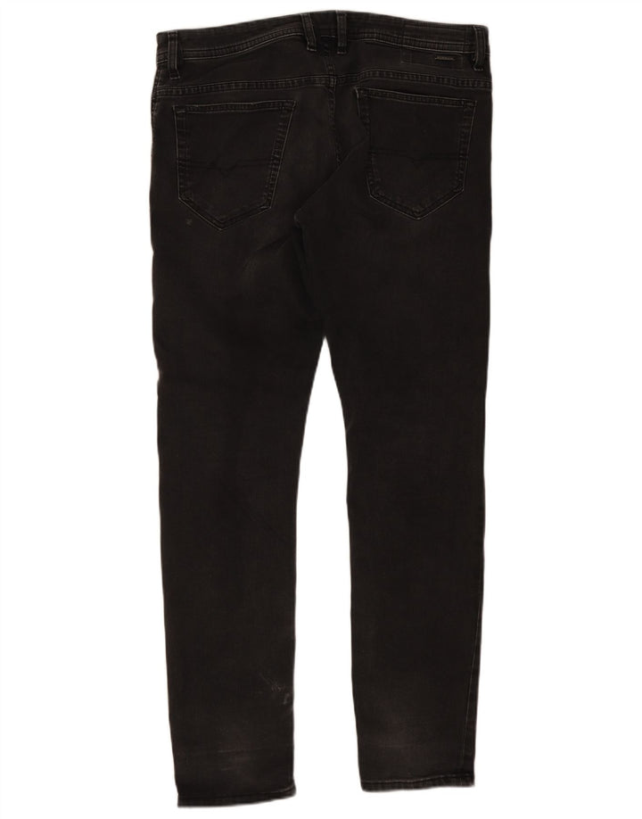 Diesel Herre Distressed Slim Jeans W34 L30 Grå Bomuld