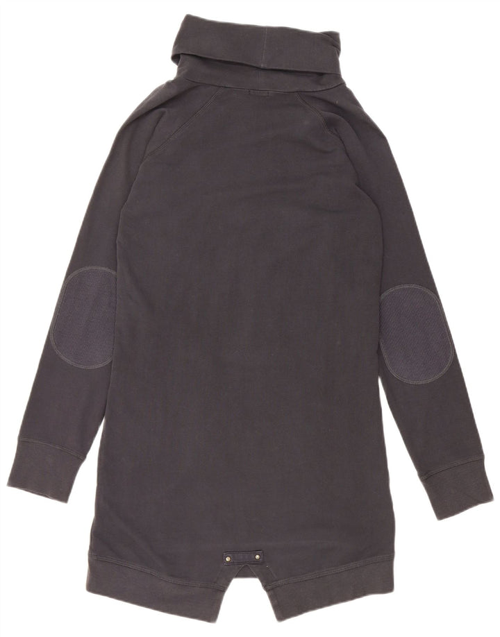 Replay Womens Graphic Sweatshirt Jumper Dress UK 12 Medium Black