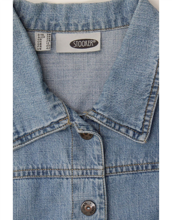 STOOKER Womens Denim Gilet UK 12 Medium Blue Cotton Vintage Stooker and Second-Hand Stooker from Messina Hembry 