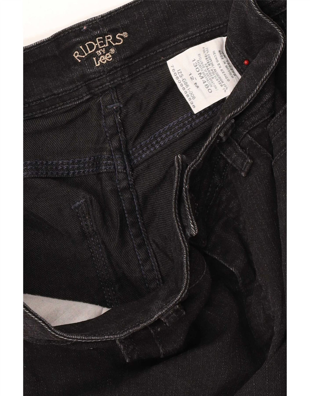 Lee Womens Riders Bootcut Jeans US 12 Large W32 L21 Black Bomuld