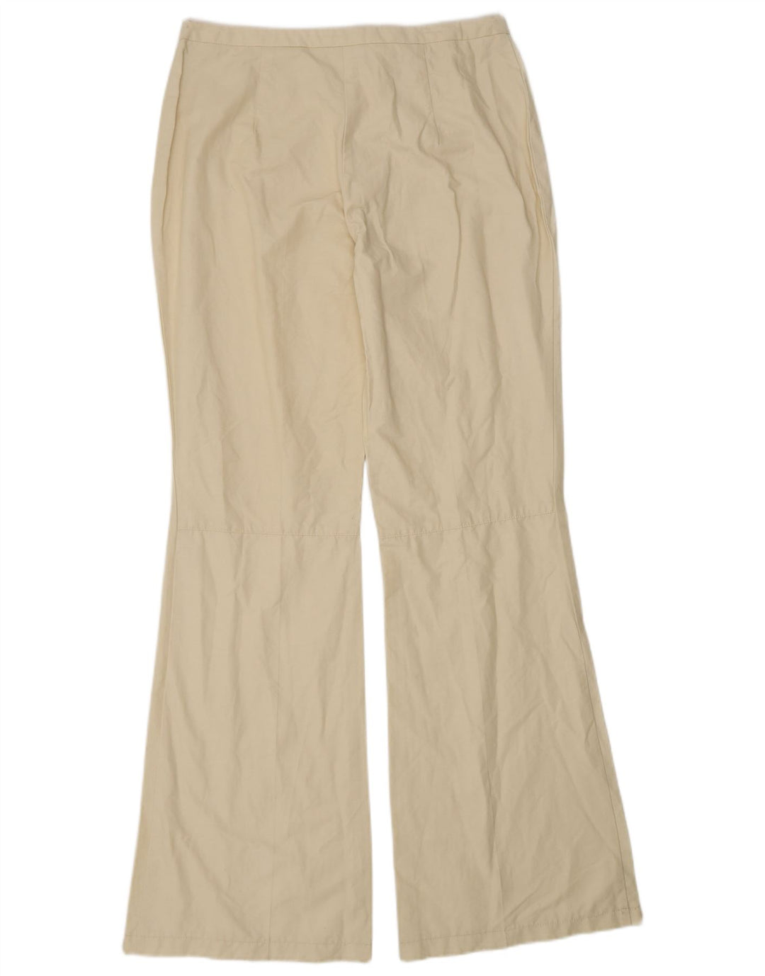 Vero Moda Dame Bootcut Casual Bukser EU 40 Medium W30 L30 Beige Bomuld